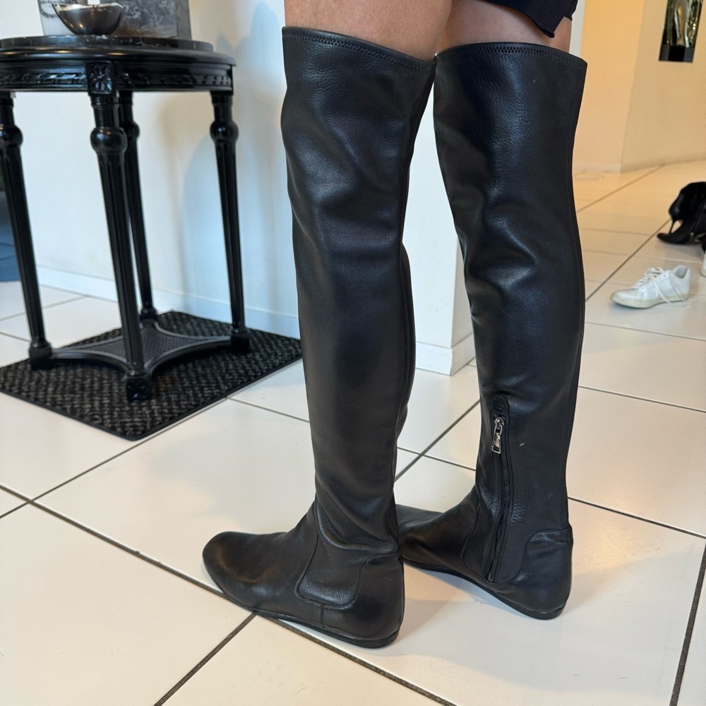 PRADA | Leather Over-The-Knee Boots, 7